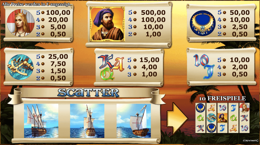 Columbus Deluxe Symbole