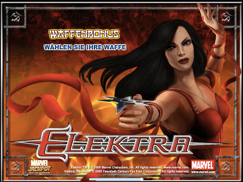 Slotgame von Marvel: Elektra