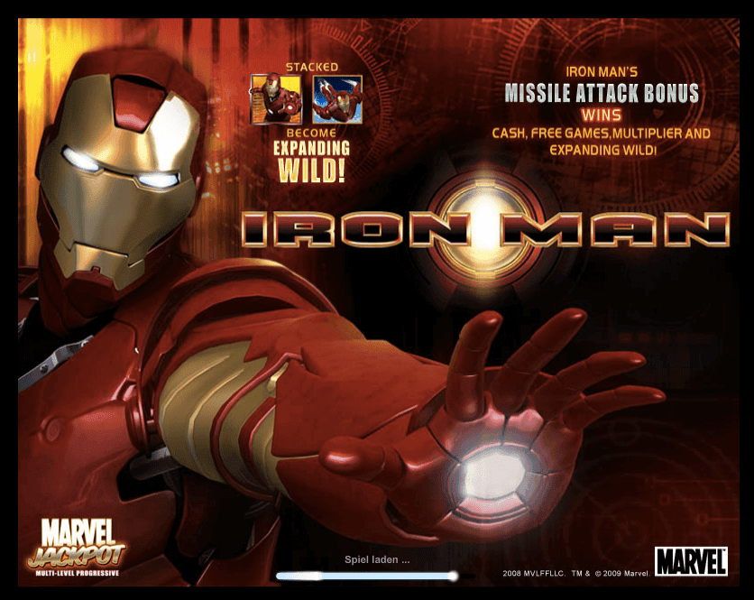Iron Man Slotgame Titelbild