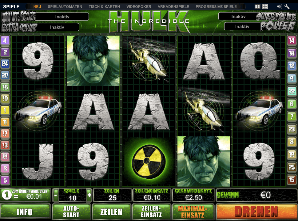 Hulk Spielautomaten