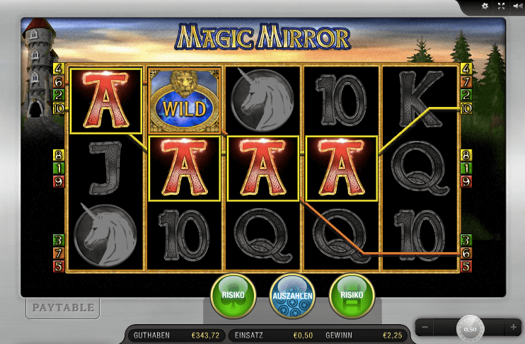 Gewinn im Magic Mirror Slot