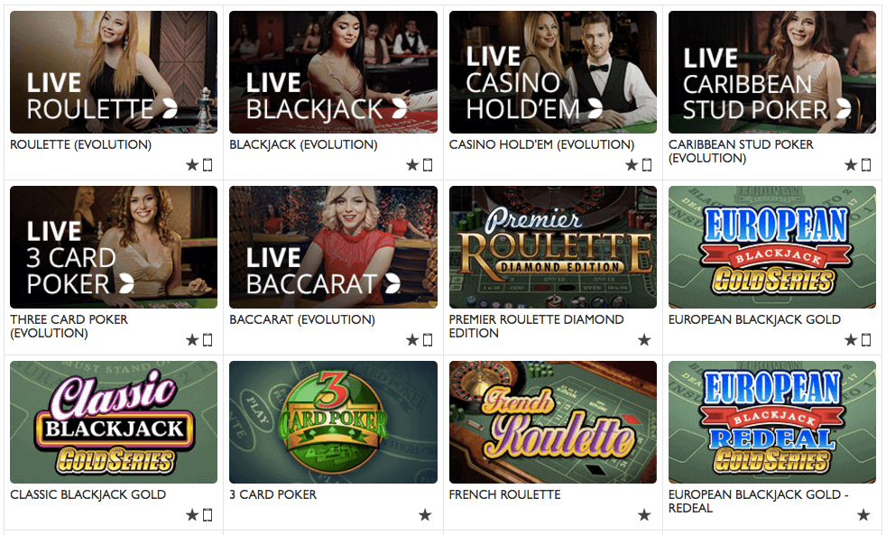 Casino Spiele im RedFlush Casino