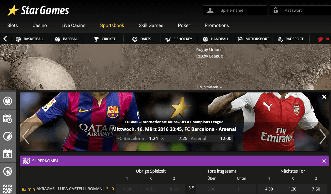 Stargames Sportwetten Stargames Sportwetten