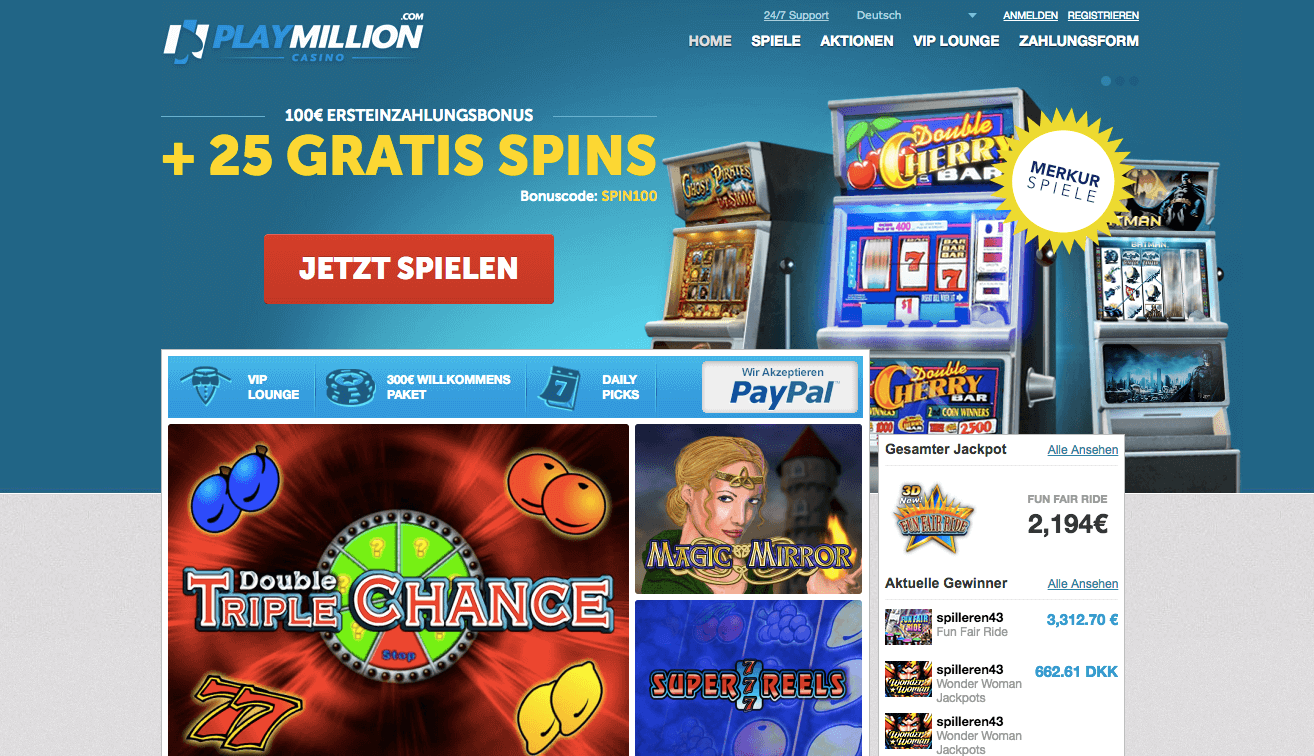 playmillion casino лотерея