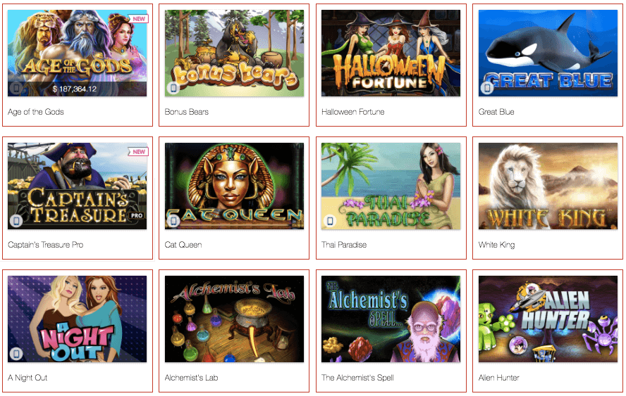 Spielautomaten im SCasino