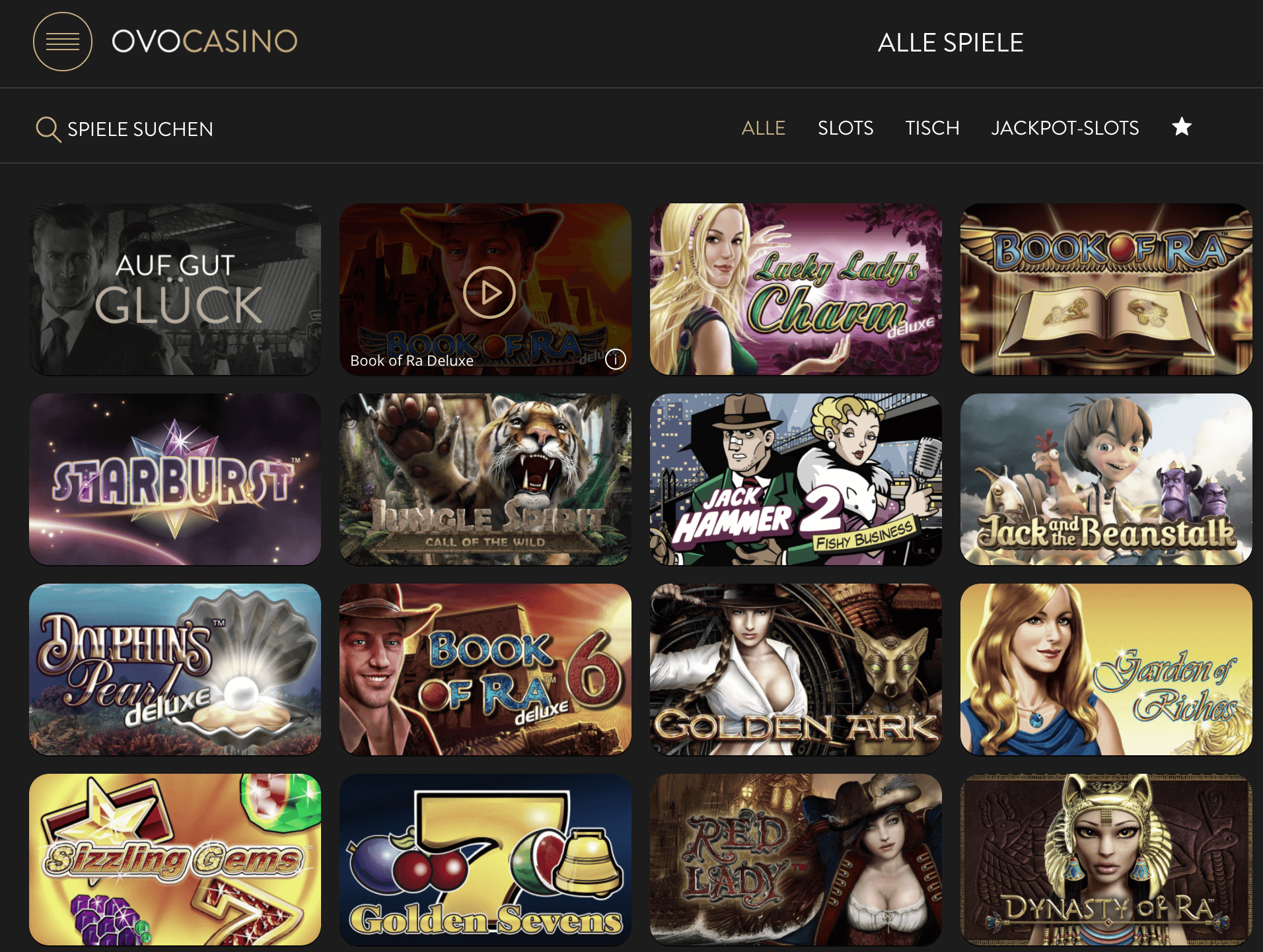 Geschlossen: das OVO Casino - hier findest Du ein neues Casino für Dich!