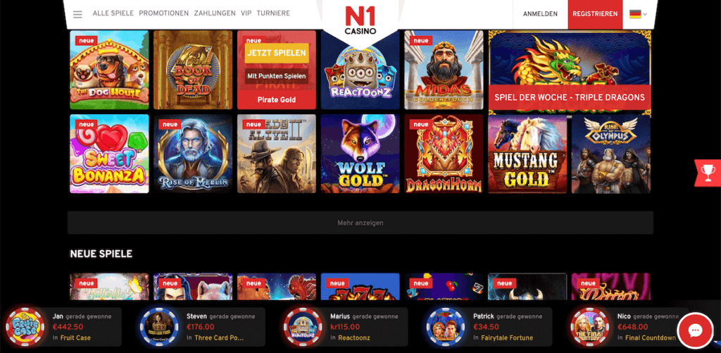 n1 Spielautomaten Übersicht