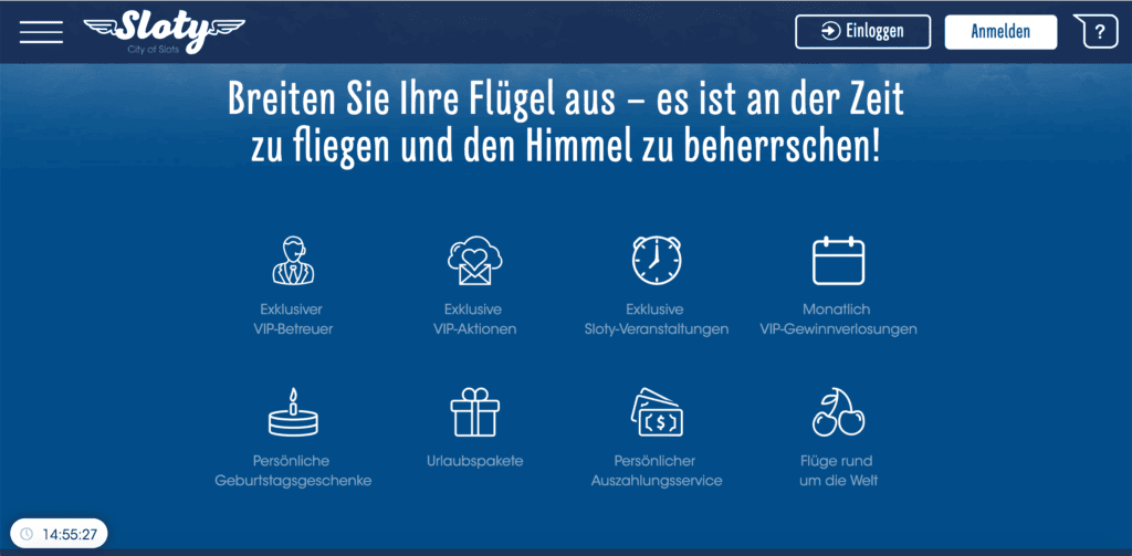 Übersicht zum VIP-Programm im Sloty Casino