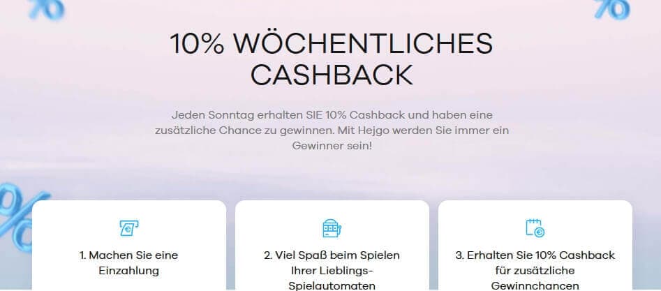 Cashback Kasino Hejgo