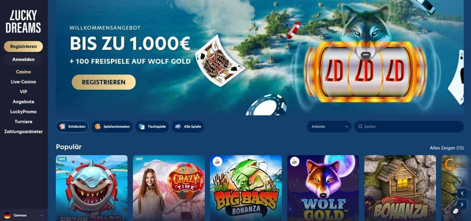 Lucky Dreams Casino - Test & Bonus - Alles auf einen Blick!