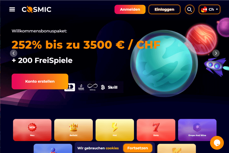 Situs web Kasino Slot Kosmik