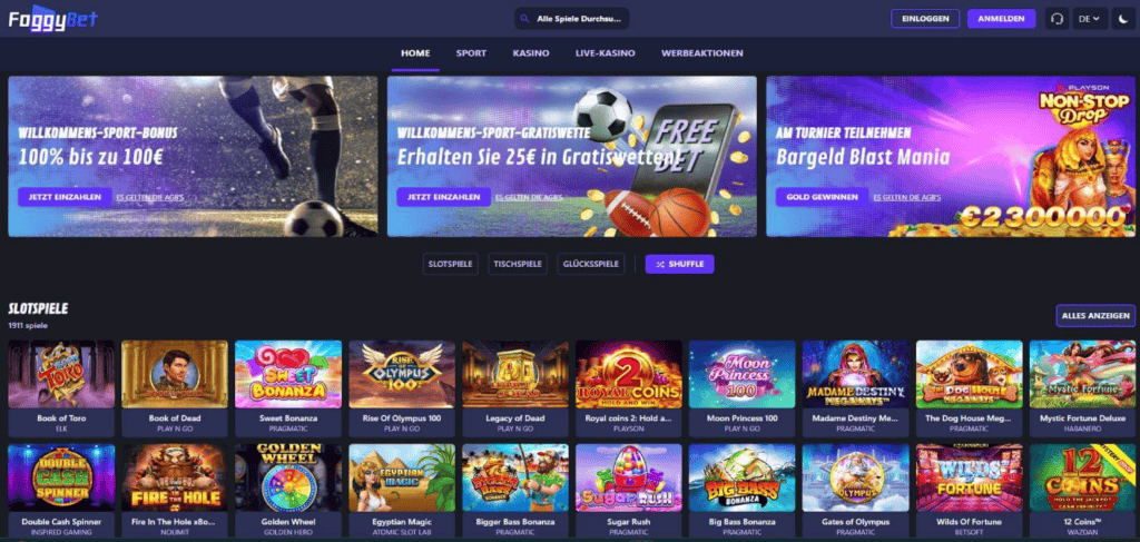 FoggyBet Casino Test & Erfahrung