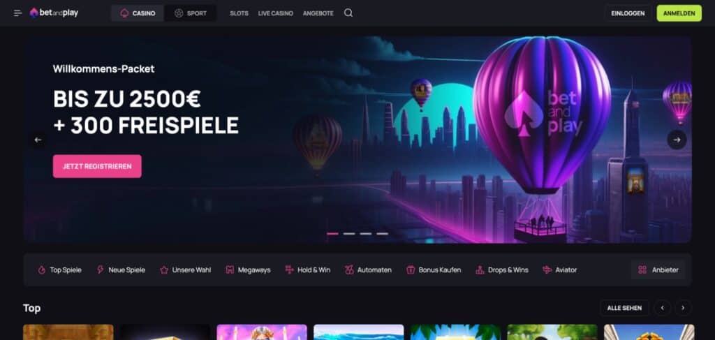 betandplay casino homepage