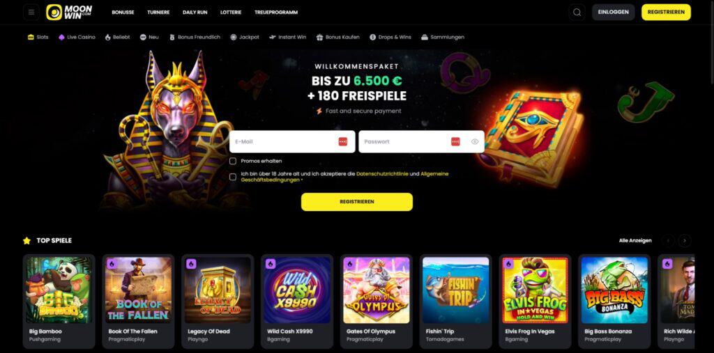 moonwin casino desktop screenshot